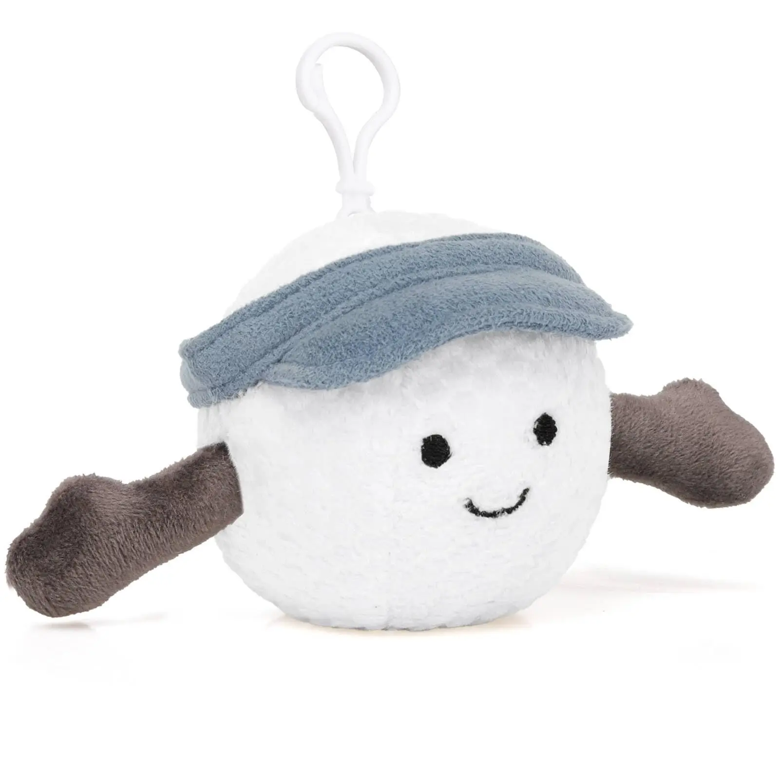Golf Ball Plush Keychain for Bags & Car Keys, Soft & Cozy Accessory, Ideal Gift for Kids, Girls & Friends, Perfect for Daily Use
