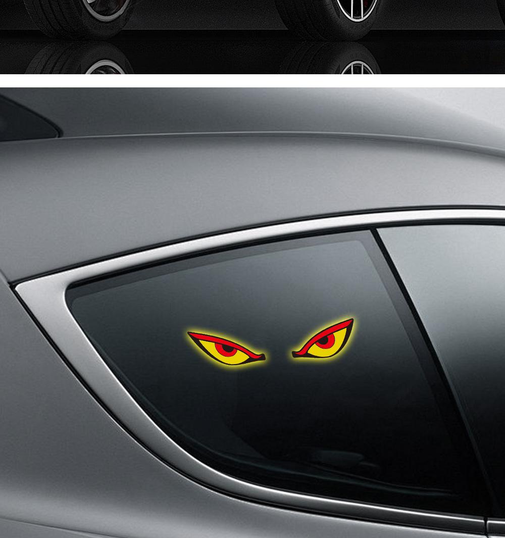Car Rear Window LED Dynamic Display Light, Vampire Devil Eye Emoji Panel, Auto Decorative Light