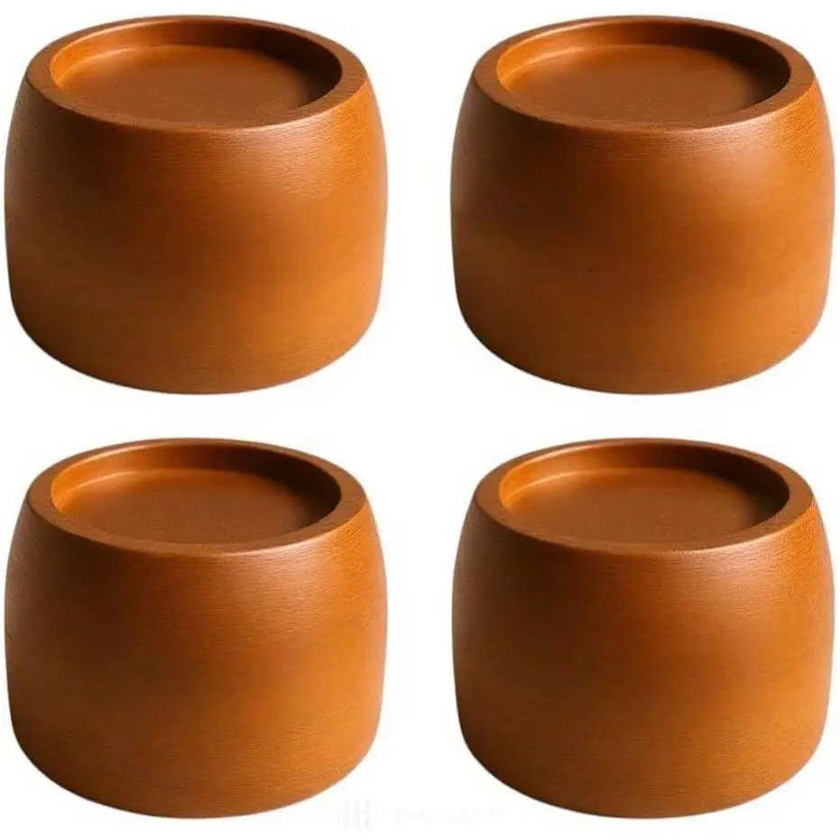 Wooden Bed risers (No-Plastic) Furniture risers Table risers Bed Lifts risers Couch risers Heavy Duty Bed Riser Desk risers for Desk Legs (2 inch)
