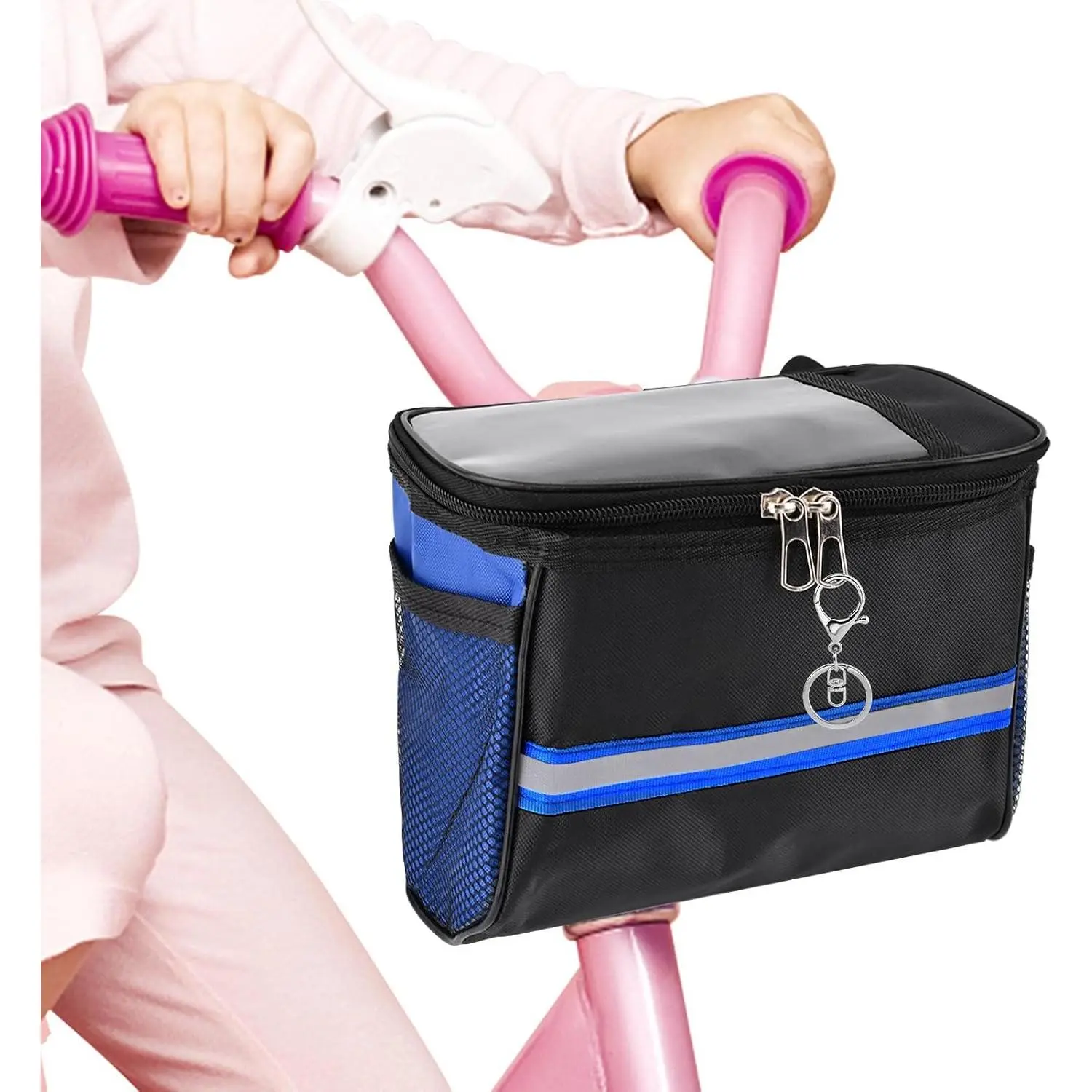 Basket, Front Frame  & Scooter Basket Bag,  Handlebar Basket' for Boys & Girls,  Accessories Fits  Bikes, Tricycle, Scooter