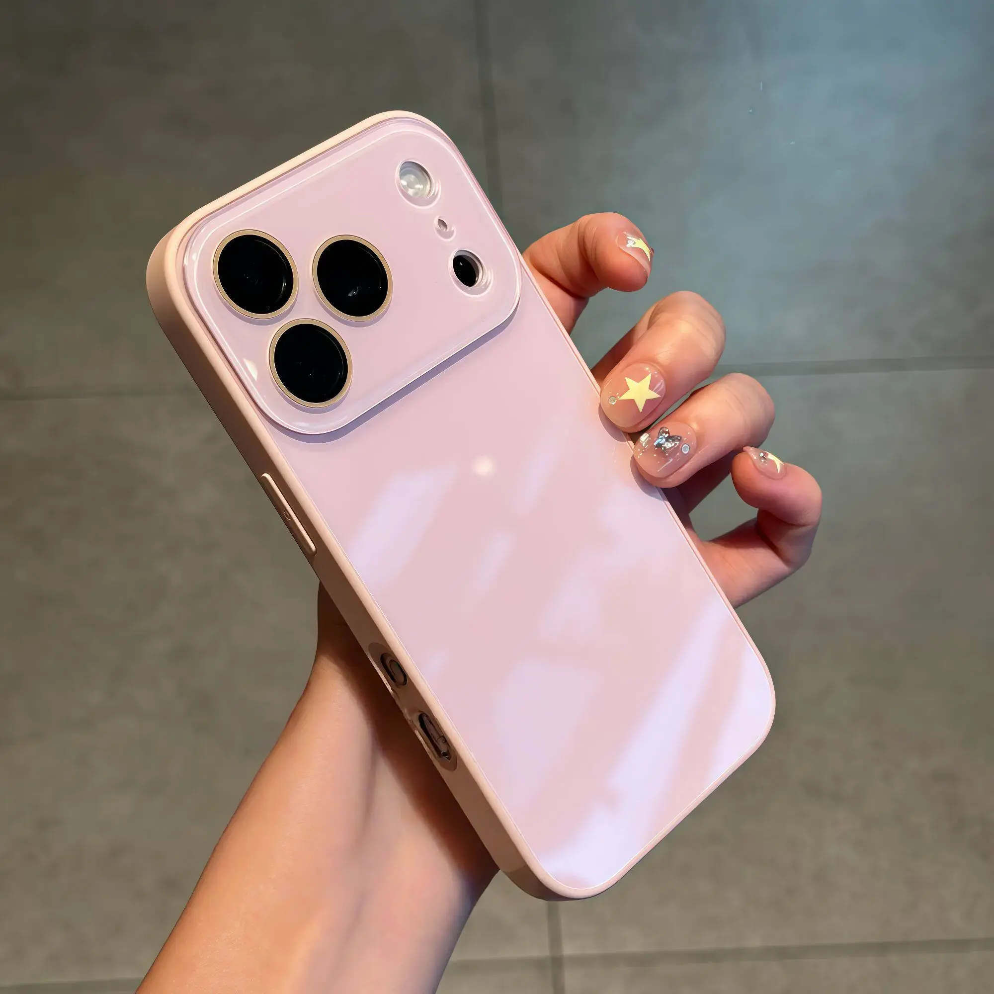 Phone case for iphone 17 16 15 14 13 12 pro max plus,Solid Color Full Camera Lens Protection Compatible with iPhone Case (iPhone 17 Pro Max) Smartphone Shockproof Accessories