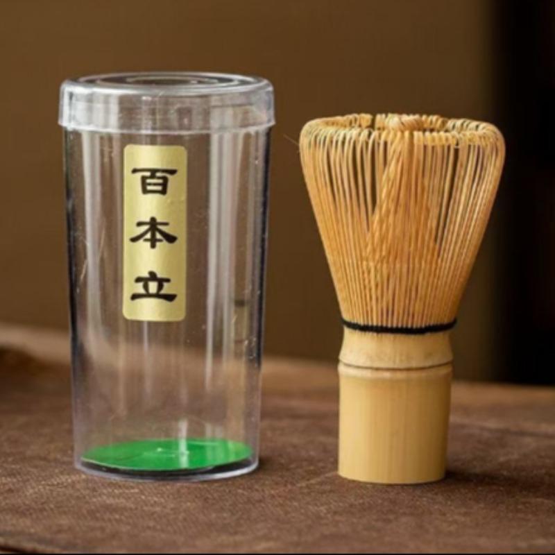 Matcha Tea Making Tool Set, 1 Box Matcha Bowl Spout & Bamboo Whisk & Tea Strainer & Spoon & Sifter & Whisk Holder, Tea Making Tools for Home Kitchen