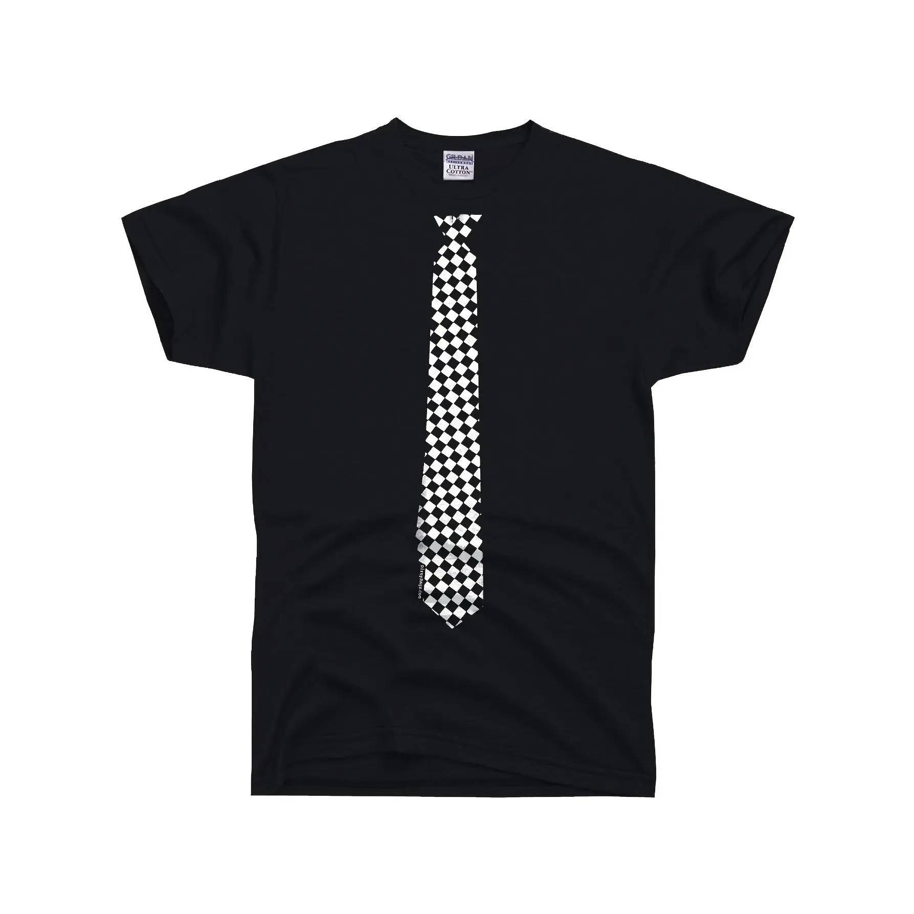 Men's Casual Houndstooth Tie Graphic T-Shirt, Soft 100% Cotton Breathable Knit Fabric, Retro Short Sleeve Crew Neck with Slight Stretch, Menswear, Alphabet Graphic, Alphabet Print