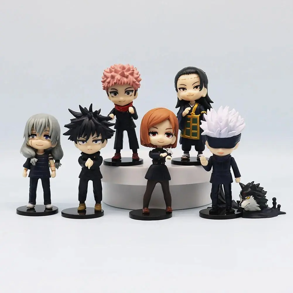 Anime JJK Figures Gojo Itadori Yuji Fushiguro Megumi Action Figure Geto Suguru Kugisaki Nobara Figure PVC Models Toys Gifts