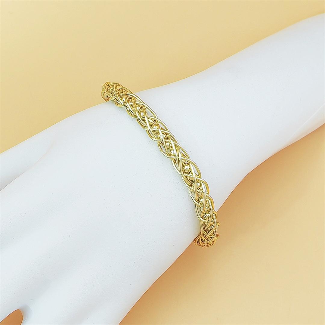 Chinese Style Braided Couple Bracelet Set, Handmade Twist Open Cuff Bangle for Men & Women, Trendy Modern Aesthetic Jewelry, Lightweight & Stylish for Daily Wear & Matching Outfits