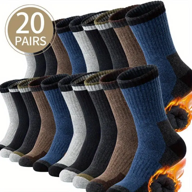 5/10/20 Men's Women's Hiking Thick Cushioned Moisture Absorbing Socks, Hiking Outdoor Socks, Hiking Socks Snow Mountain Socks, Suitable for The Elderly, Perfect Gift for Mom and Dad