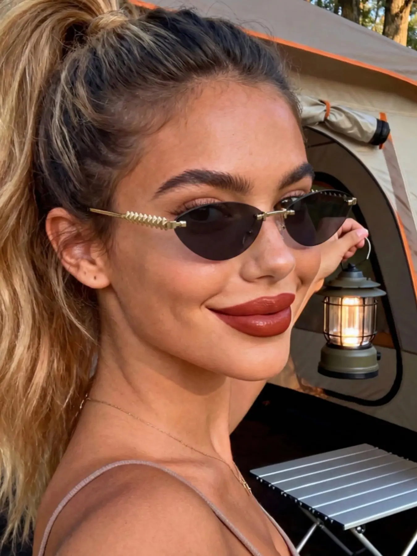 Unisex Mini Cat Eye Sunglasses, Casual Style, Suitable for Sports, Travel, Driving, Beach, Holidays, Streetwear, Outdoor Activities, Trendy Casual Sunglasses