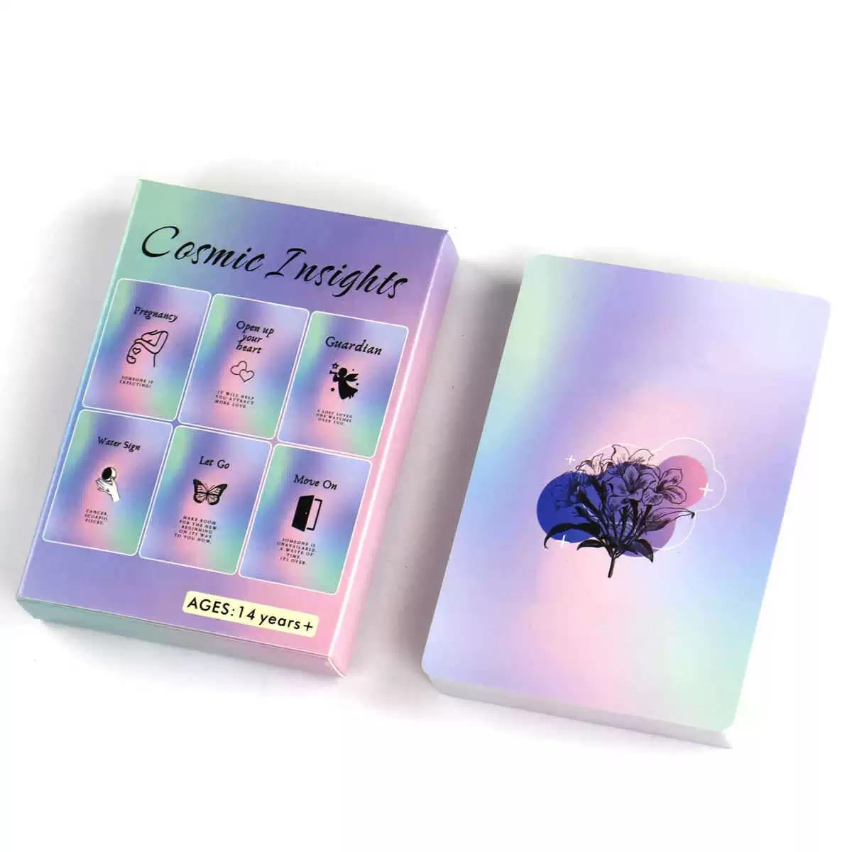 Cosmic Insights Oracle Card, 1 Box (41 Cards) Cosmic Insights Tarot Card Game Set, Fortune Telling Card, Party Entertainment Card Game, Card Games for Family Gathering, Family Fun Game, Themed Card Game, Tarot Card Deck