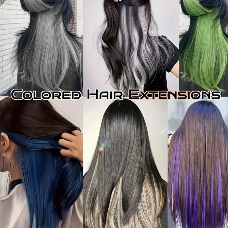 Extra Long 55.5cm One Piece Clip In Hair Extensions Long Straight Synthetic Hairpiece Easy Application For Daily And Festival Wear