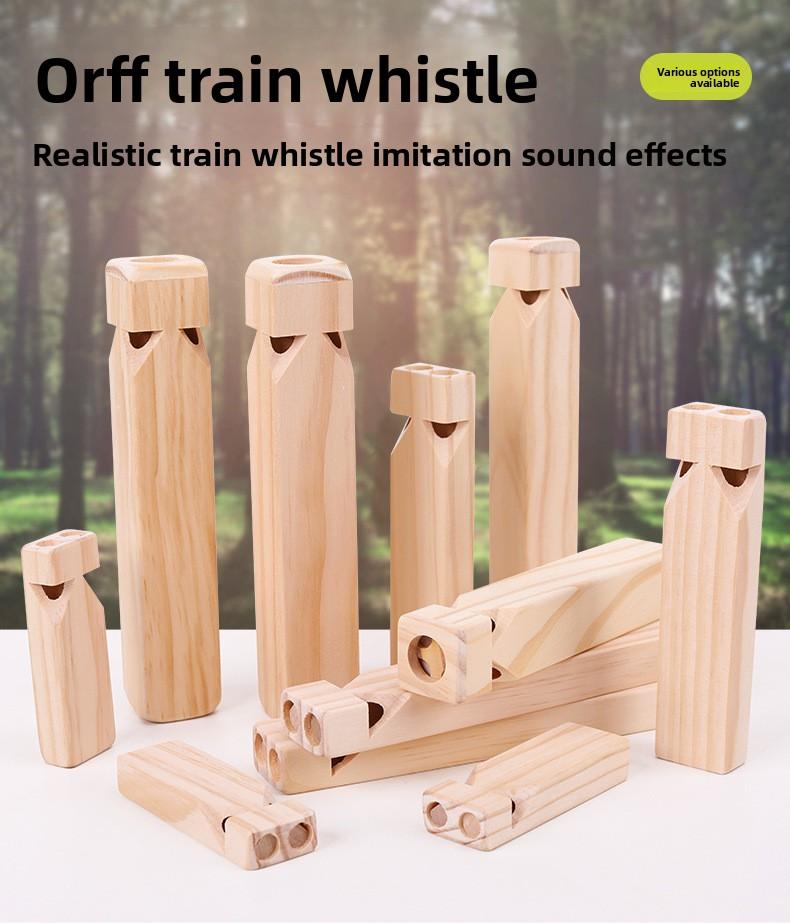 Wooden train whistle