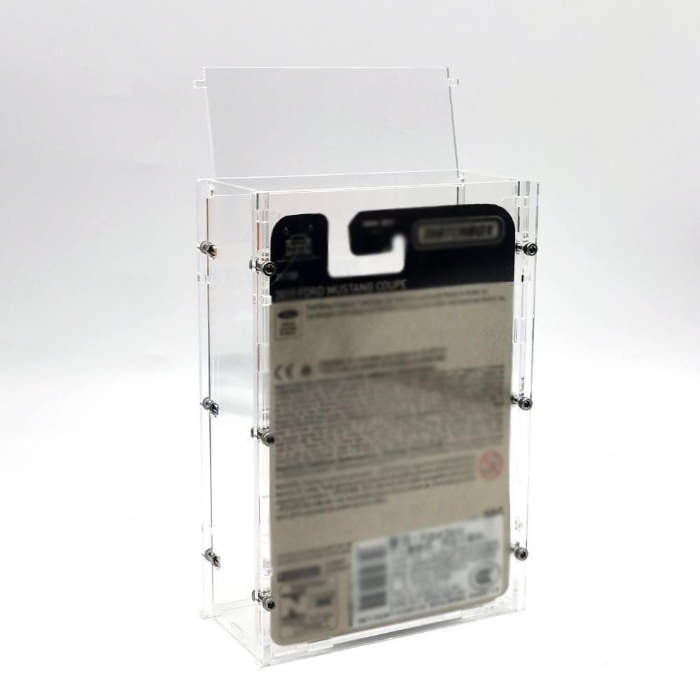 Bob 1/64 Model Car Display Case (without cars in pictures) For Hotwheels Acrylic Transparent High Grade Screw Fixed Display Box