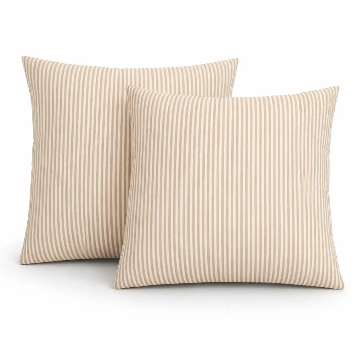 2-Pack 18x18x6 in Outdoor Throw Pillows - Comfy Stuffed Cushions, Weather Resistant, Water Repellent, UV Stabilized Fabric All-Seasons Outdoor Furniture Decorative Cushions for Porch with Soft Plush Filling, Comfy Cushions