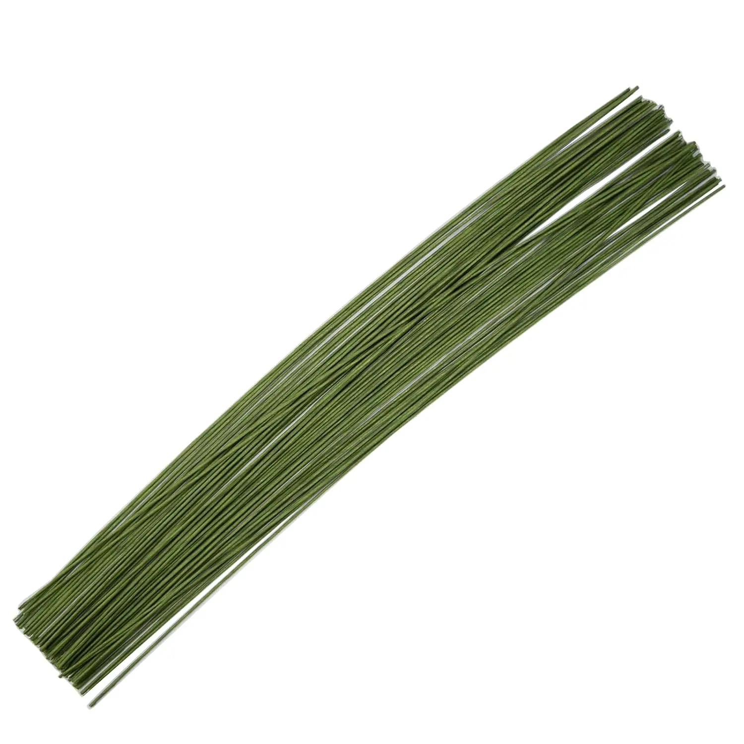 18 Gauge Green 50 count Floral Stem Wire Flower Arrangements and DIY Crafts, Floral Wire for Florist Flower Arrangement 15 Inches