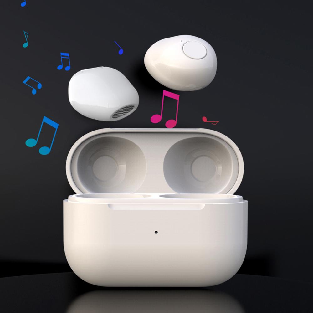 Mini Sleep Wireless Bluetooth Headphones TWS Headsets With Mic Stereo Sport In-ear EarphoneLong Standby HD Call Earbuds Game