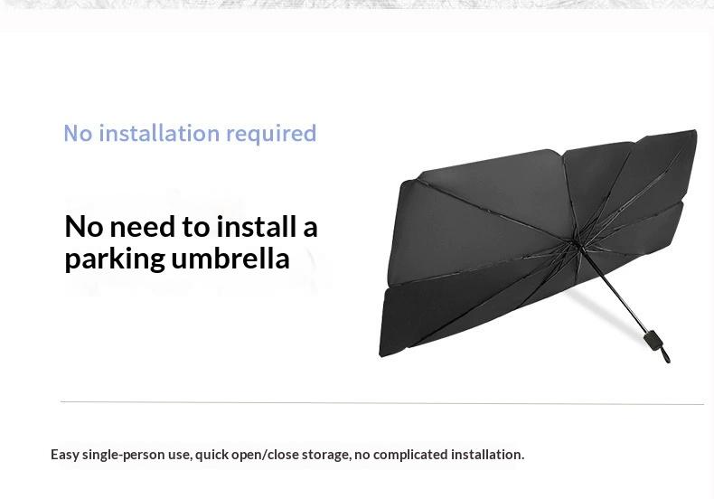 Car sunshade for summer, front windshield sunshade, in-car sun protection and heat insulation device