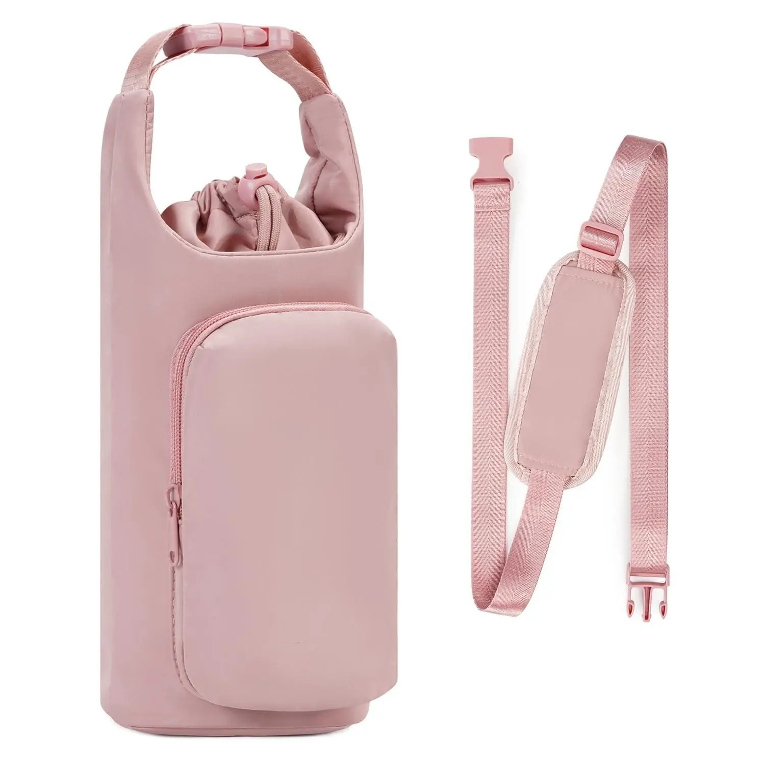 Insulated Crossbody Tumbler Sling Bag, Adjustable Shoulder Strap Water Bottle Holder Fits 32oz & 40oz Water Tumblers