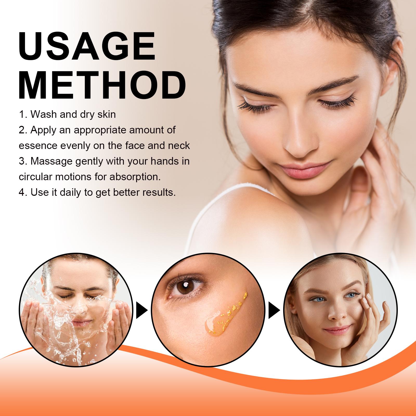 24K Gold Peptide Reversal Essence: Moisturizing, Anti - Wrinkle, Firming, and Anti - Premature Aging Essence Skincare Serum