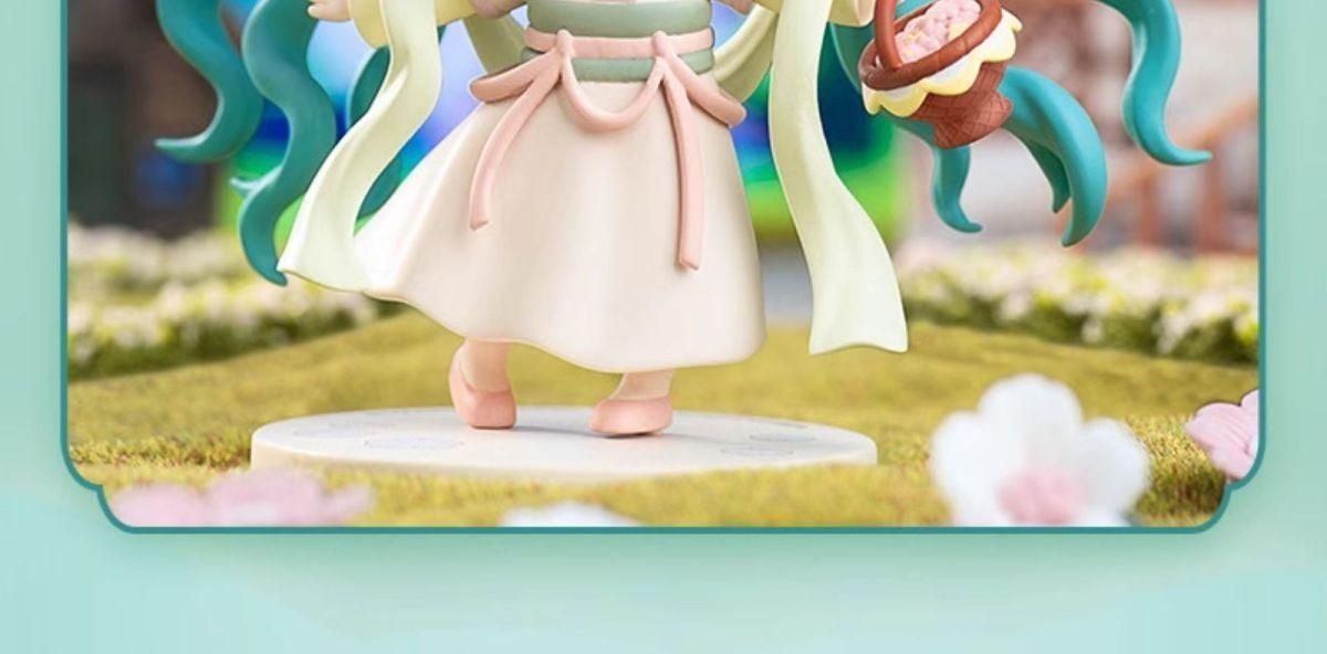Hot Hatsune Miku Animation Game Blind Box Toys Hanfu Chinese Traditional Cloth Q-Version Anime Figures Action Model Collection popular