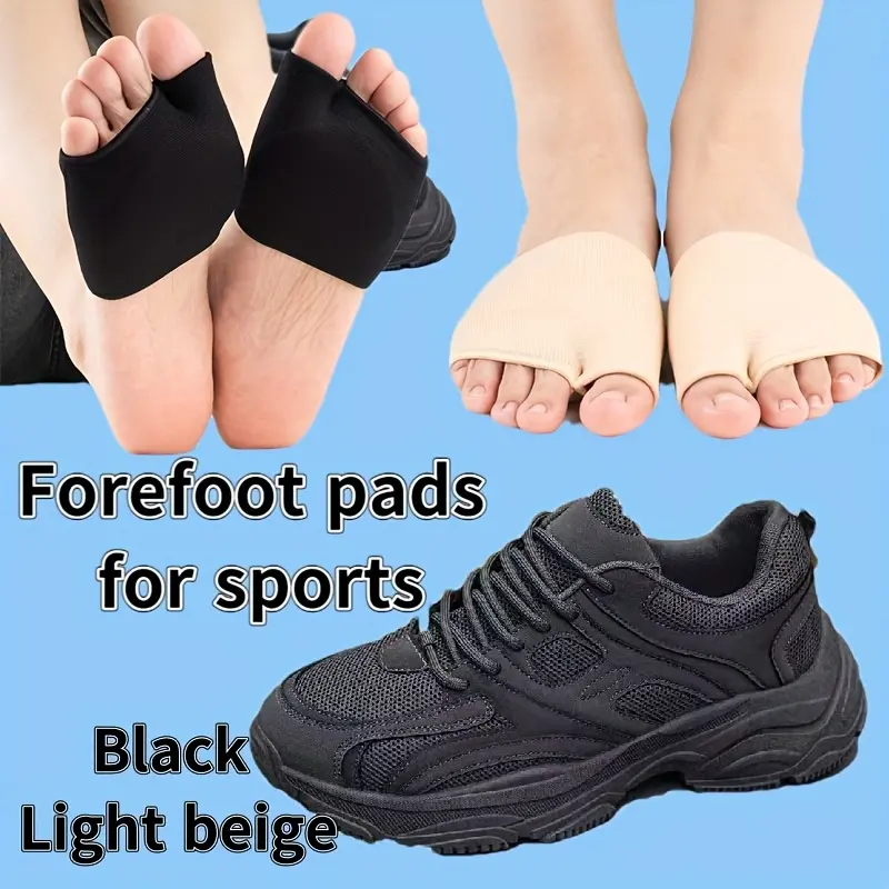Pack of 2 Soft Front Palm Pads, Breathable Support Pads, Unisex Black and Beige for Comfort Enhancement for Sports, Running and Everyday Wear