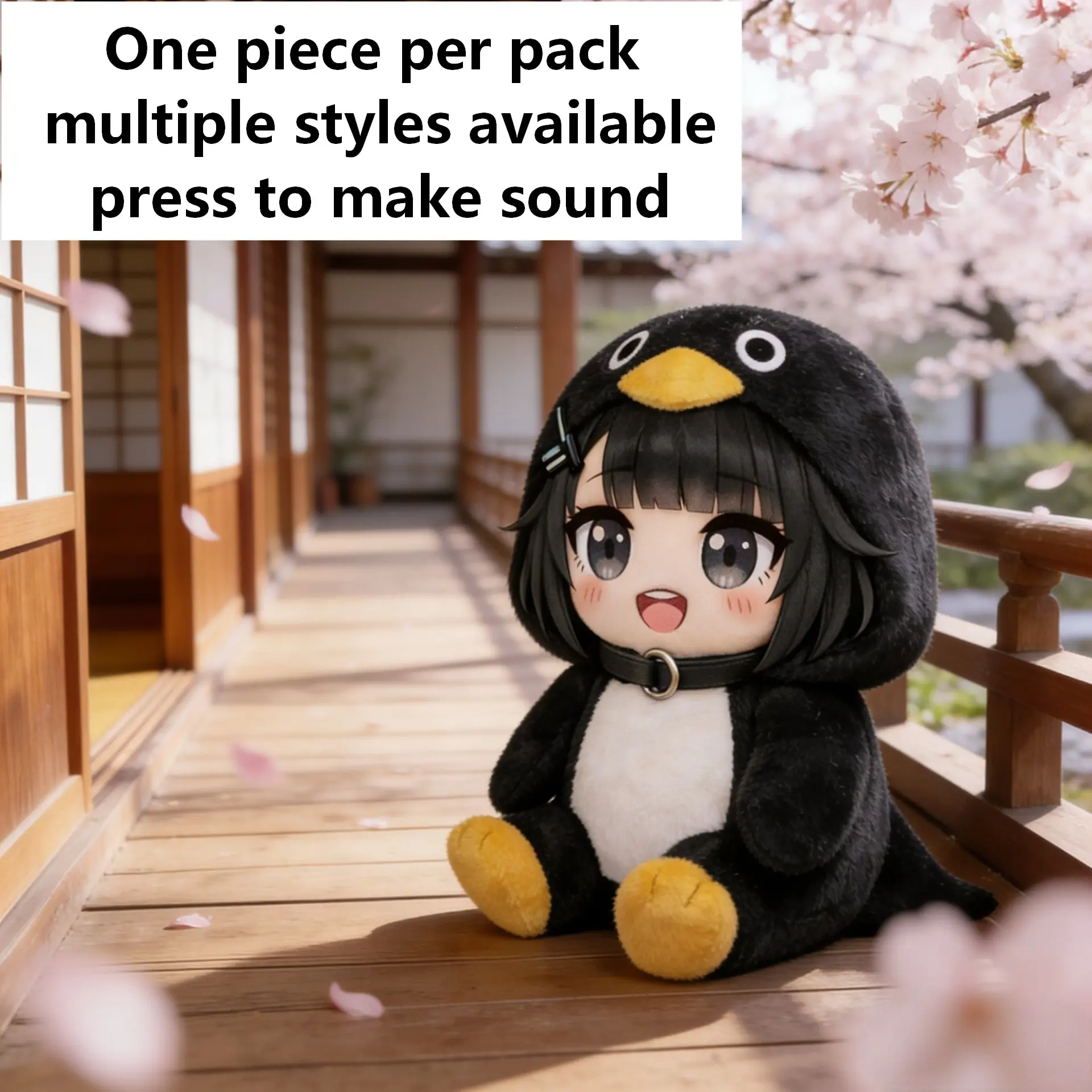 Plush Penguin Press Sound Gift, Soft Plush Material, Soft Huggable, Interactive Design, Perfect Admin Present, Unique and Fun Office Accessory