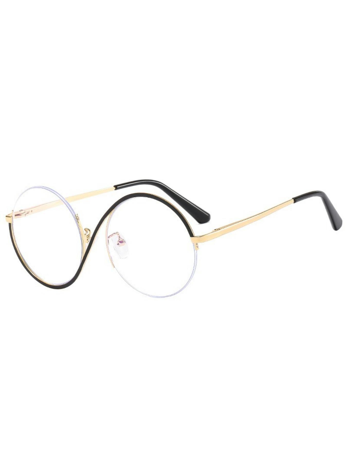 Asymmetrical Frame  Anti Blue-ray Eyeglasses, Fashionable Eyeglasses for Women, Fashion Eyeglasses for Work, Daily Clothing Decor, Perfect for Student Daily Use, Stylish Eyeglass