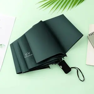 8 Ribs Automatic Umbrella, Auto Open & Close Button, UV 50+ Protection, Windproof, Compact for Pocket & Bag, Waterproof & Fast Drying