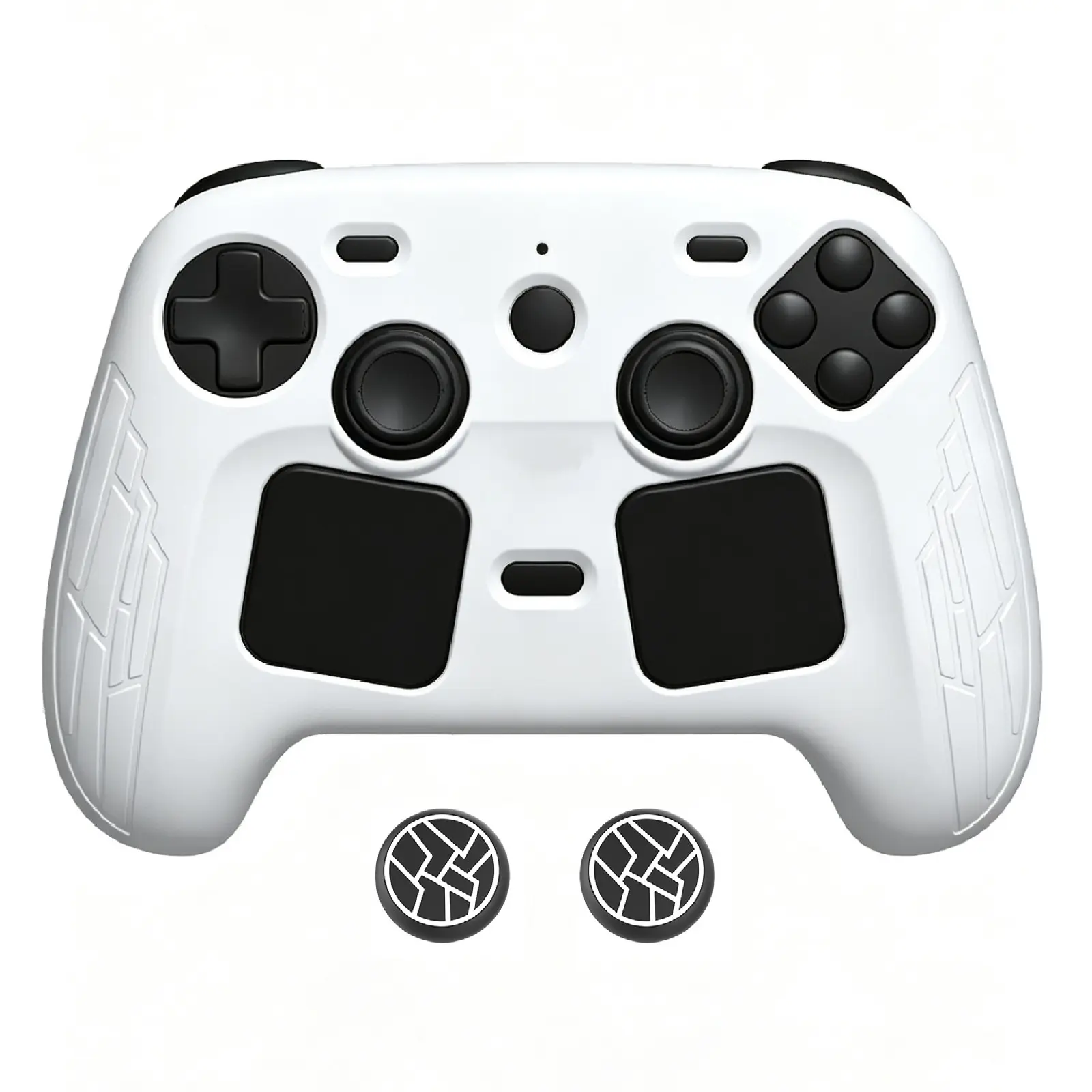 Anti-Slip Silicone Protective Cover Skin for Steam Controller 2, Shockproof Ergonomic Grip Sleeve with 2 Free Thumbstick Caps, Comfortable Gaming Accessories for Steam Controller 2，extends playtime，enhance gaming，father's day gift, Console Accessory