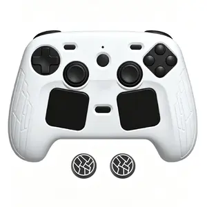 Anti-Slip Silicone Protective Cover Skin for Steam Controller 2, Shockproof Ergonomic Grip Sleeve with 2 Free Thumbstick Caps, Comfortable Gaming Accessories for Steam Controller 2，father's day gift