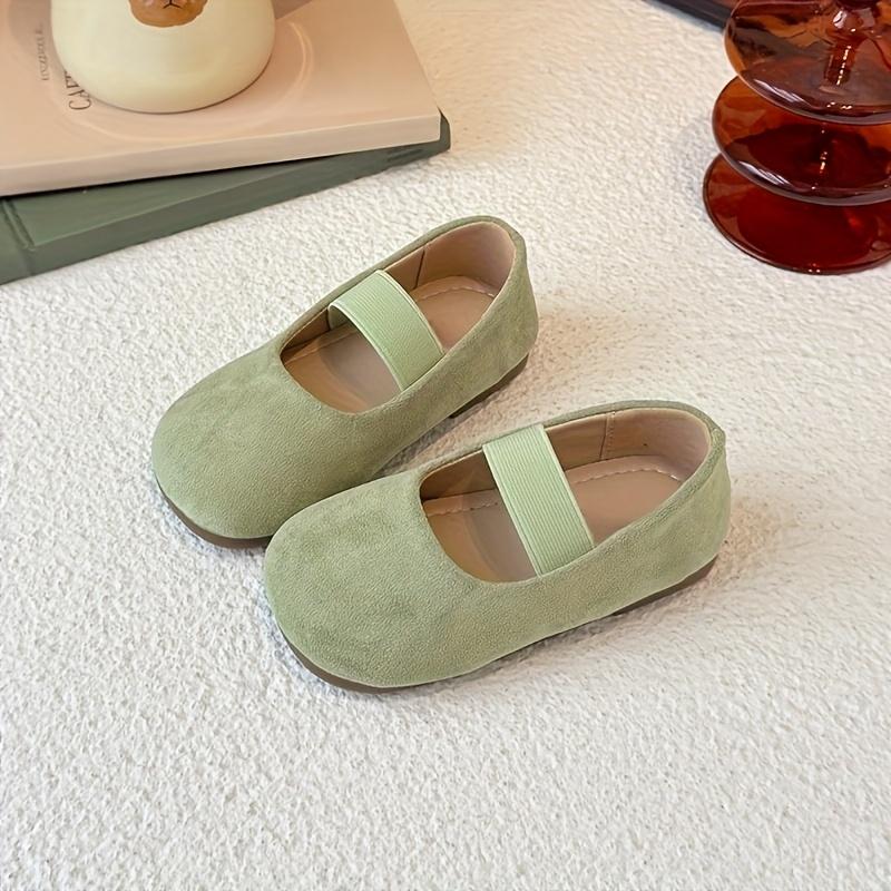 NewGirls' Slip-On Flats - Soft Pastel & Vibrant colors (Pink, Yellow, Red, Green,) - Lightweight Breathable Shoes with Cushioned PU Insole - First Walkers Toddler Girls Shoes for Everyday, Parties, Vacations - Easy Slip-On Closure, Shoes for Girls （gift）