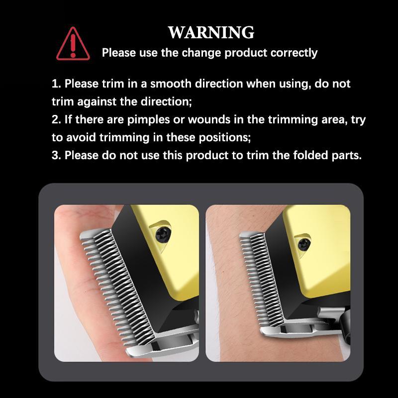 Electric Multifunctional Hair Trimmer Kit, Professional Cordless Hair Clippers and T-Blade Trimmer Combo for Men with LED Display, Barber Equipment Set