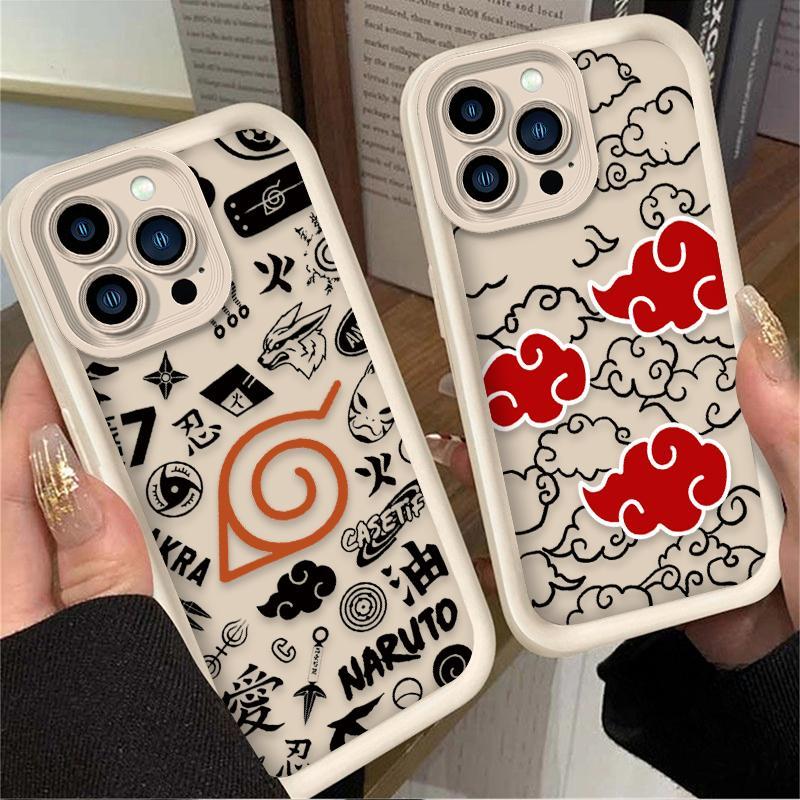 Anime N-NARUTOS Silicone Case For iPhone 17 16 15 14 13 12 11 Pro Max Plus Air Shockproof Cover