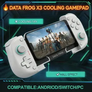 Data Frog X3 Wireless Game Controller, Bluetooth-compatible 5.2 Low Latency, Vibration Continuous Fire, Long Battery Life, Compatible with Android Switch PC