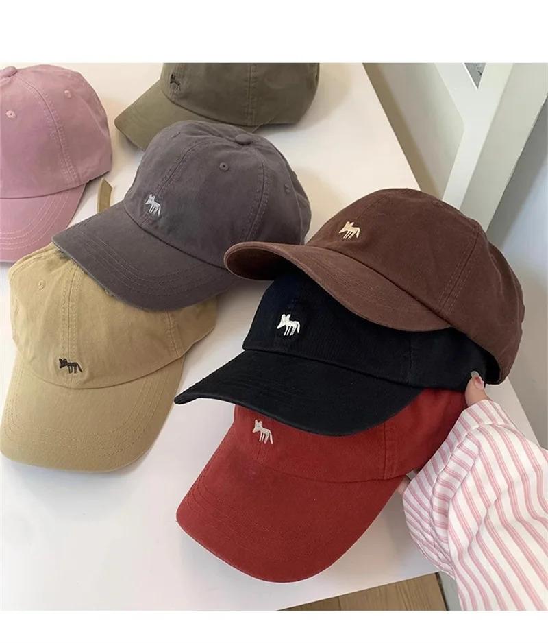 Fashion Cartoon Fox Embroidery Baseball Caps Men Women Snapback Hip Hop Hat Summer Breathable Sun Gorras Unisex Streetwear Bone