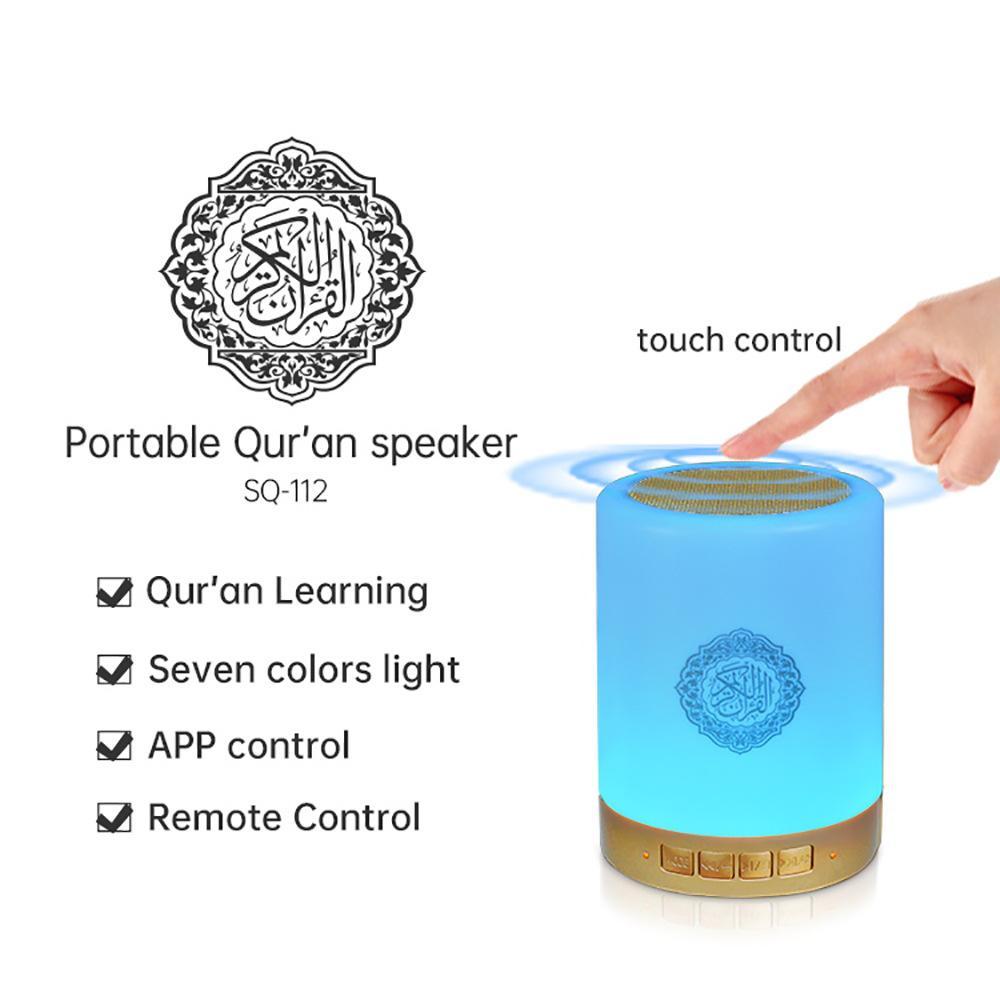 Portable Wireless Bluetooth-compatible Multifunctional Speaker, USB Rechargeable Speaker with Night Light & Remote Control, Music Sound Box for Home Office, Audio