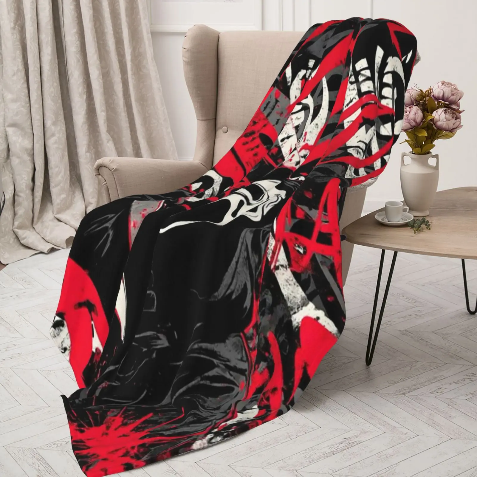 Horror Movie Blanket Ultra-Soft Micro Fleece Blanket Comfortable Air Conditioning Blanket Halloween Decoration Gifts Blankets for Bed Couch Chair Living Room horror  blanket soft comfortable