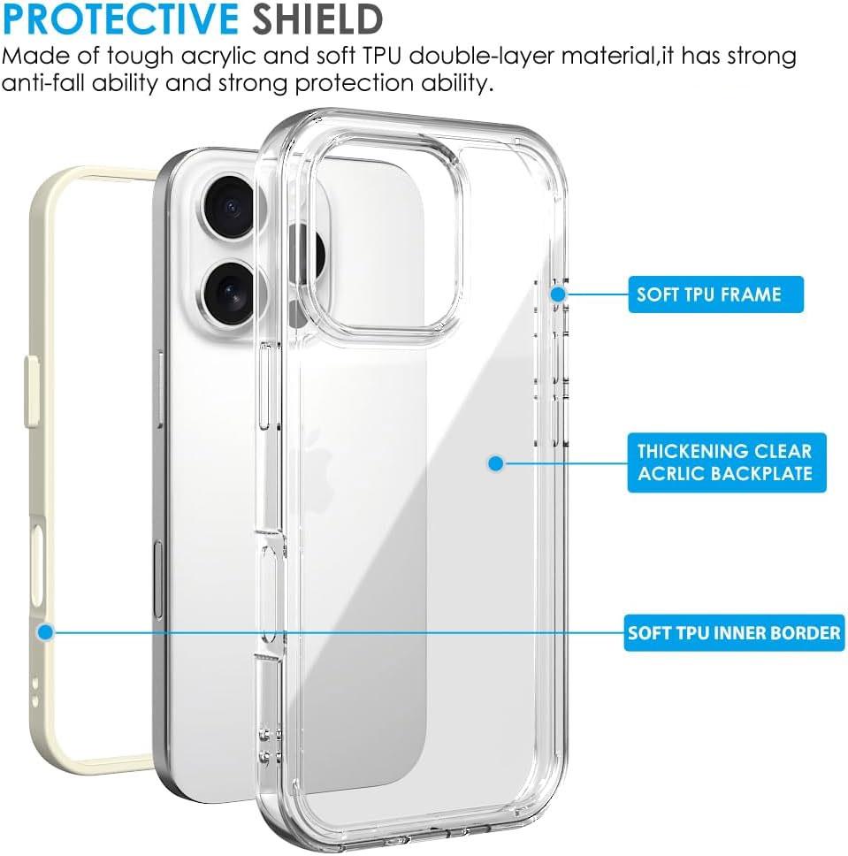 Phone Case for iPhone 16 Plus 15 Pro Max 14 13 12 11 Western Elements Bullhead Pattern Non-Yellowing Shockproof Soft Silicone Transparent Cover