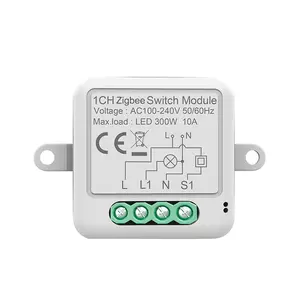 Tuya Zigbee Hidden Relay Module Remote Dimmable Switch with Timing Function for Zero and Live Wire