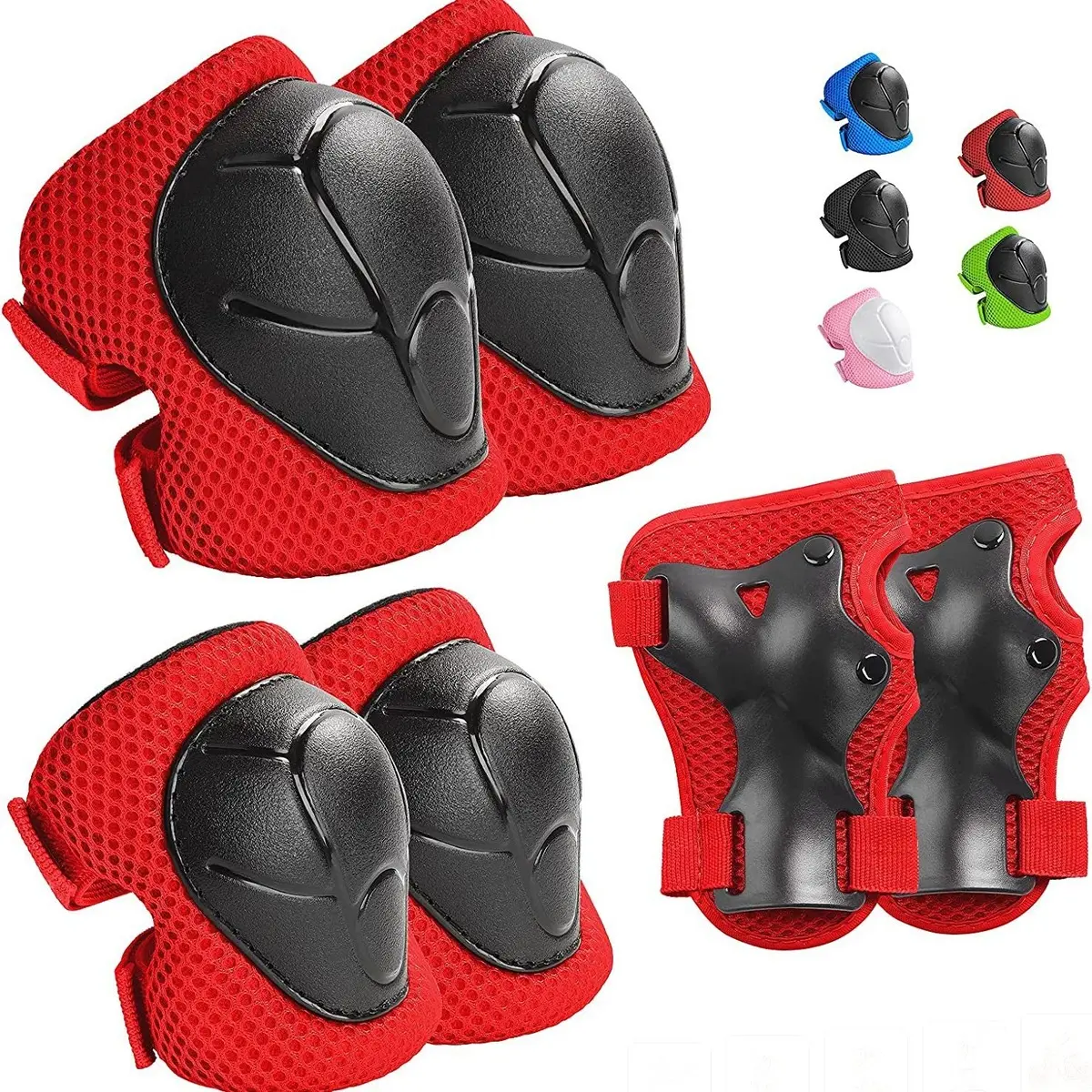 Children's skateboard protective gear, cycling knee pads, skating protective gear, children's balance bike and roller skating protective gear set "design sense" "advanced" "fashion"