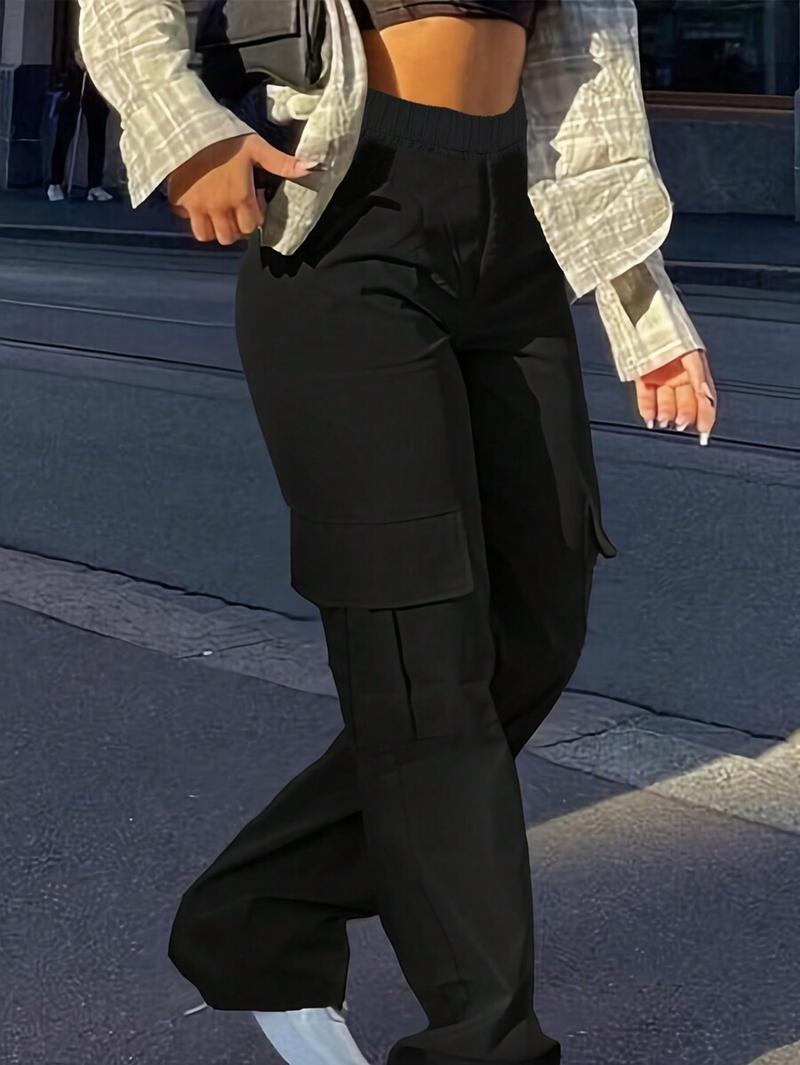 Girl Teen Casual Pocket Loose Straight Cargo Pants Sports Exercise Street Fashion Outdoor Spring Summer Autumn Winter Size 8-16 Years GK2083