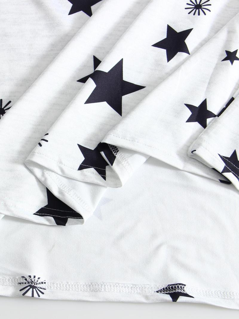 Women's Tie-Dye/Butterfly/Heart/ Leopard Print Sleepwear, Round Neck Loose Fit Pajamas, Comfortable Loungewear