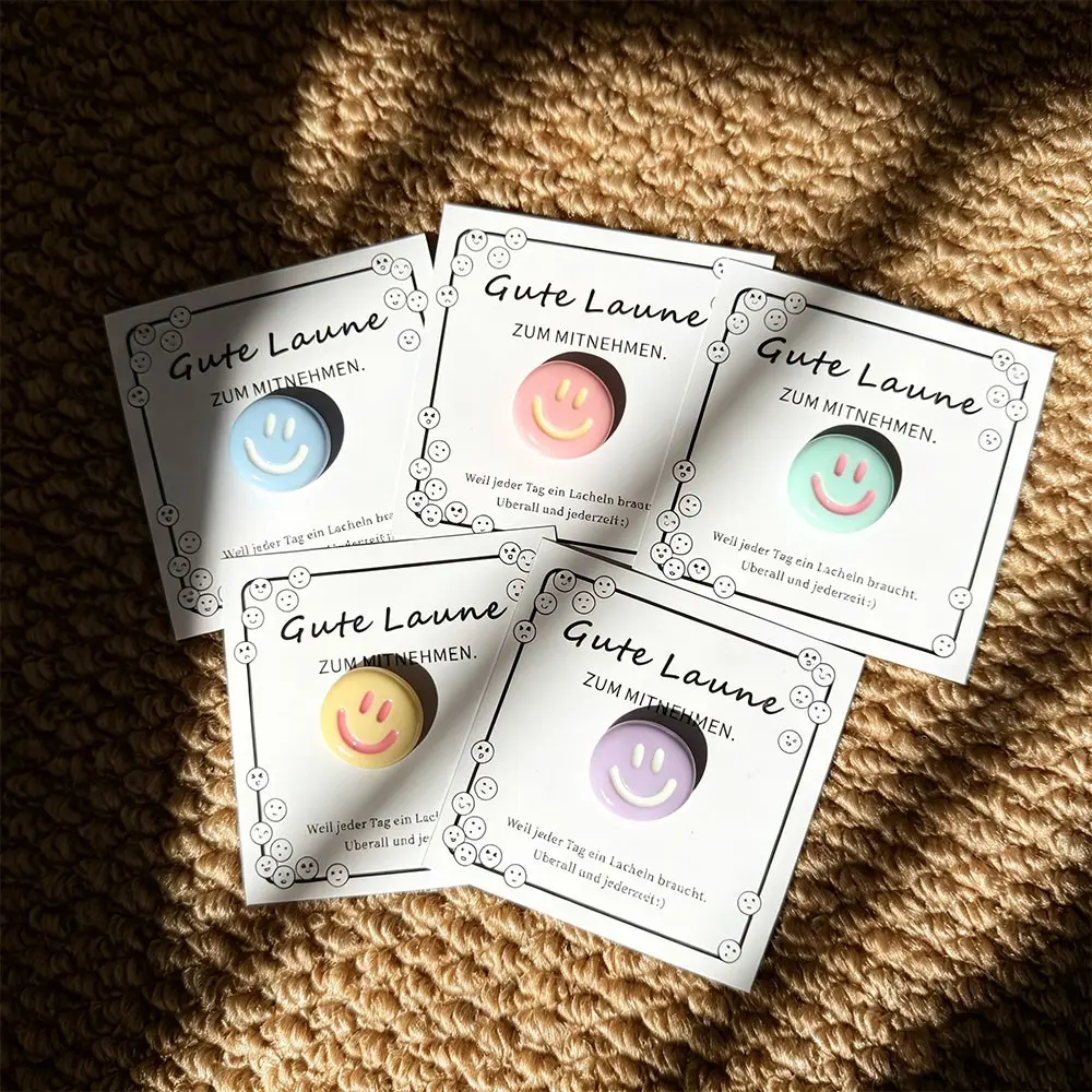 5 Piece Smile Good Mood Set, Encouraging Hugs for Partners Friends, Pocket Hug Gift, Memorial Present for Friends Colleagues