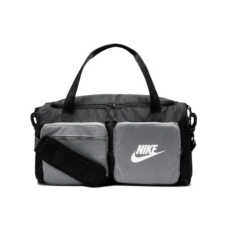 Nike Polyester Fitness Crossbody Gym Bag for Men and Women – Black and Gray