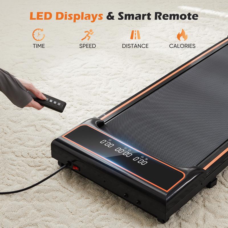 Walking Pad Treadmill, 340+ LB Capacity Walking Pad with 12% Incline, Voice Controlled Under Desk Treadmill Works , Portable Desk Treadmill for Home,Office,Apartment Walking Pad Treadmill – Compact & Portable Walking Pad, Quiet Operation, Adjustable Speed