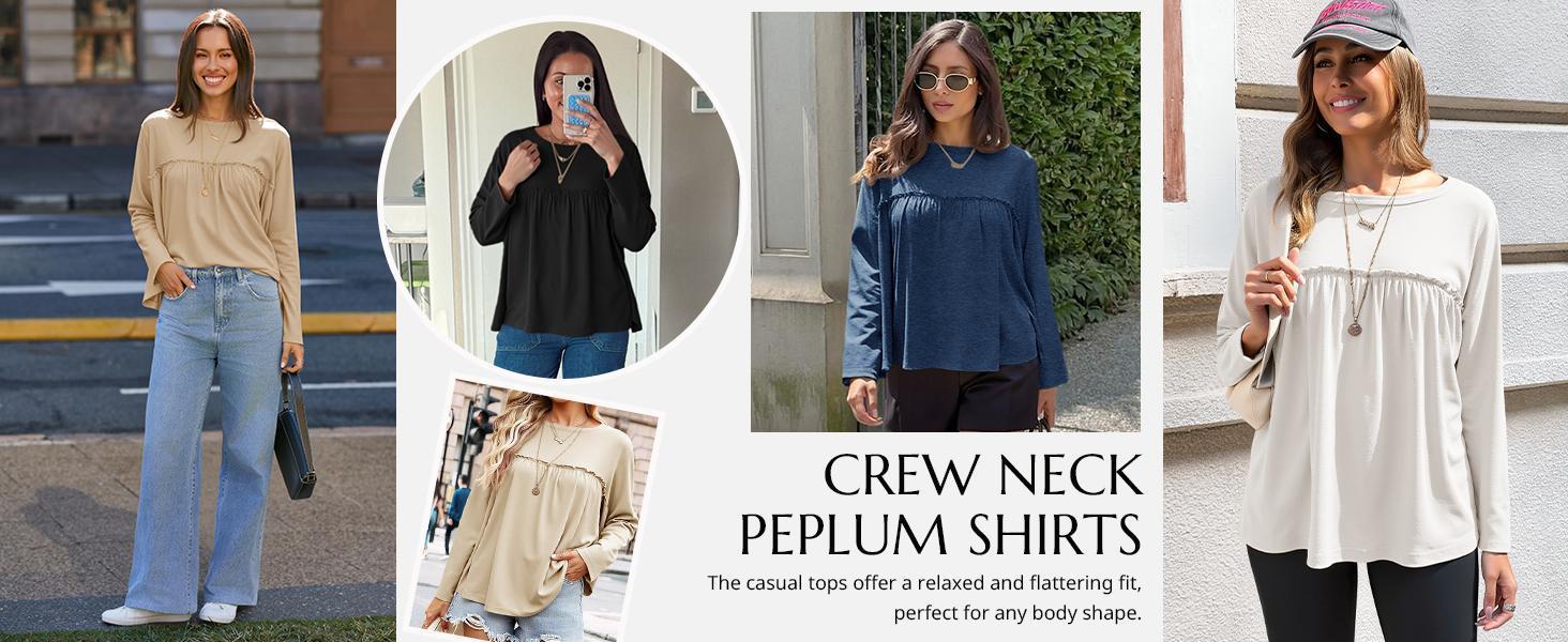 Womens Summer Babydoll Tunic Tops Pleated Short Sleeve Crew Neck Peplum T Shirts Casual Loose Fit Outfits Womenswear Blouse church outfit Breathable Chic Womens Summer Babydoll Tunic Tops Pleated Short Sleeve Crew Neck Peplum T Shirts Casual Loose Fit Outfits Womenswear Blouse church outfit Breathable Chic