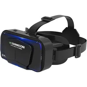 VR Headset,    Reality Goggles Support 360?Panorama Large Screen an-ti Bluelight, Adjustable Pupil Distance Eye Protection VR Glasses for Movies