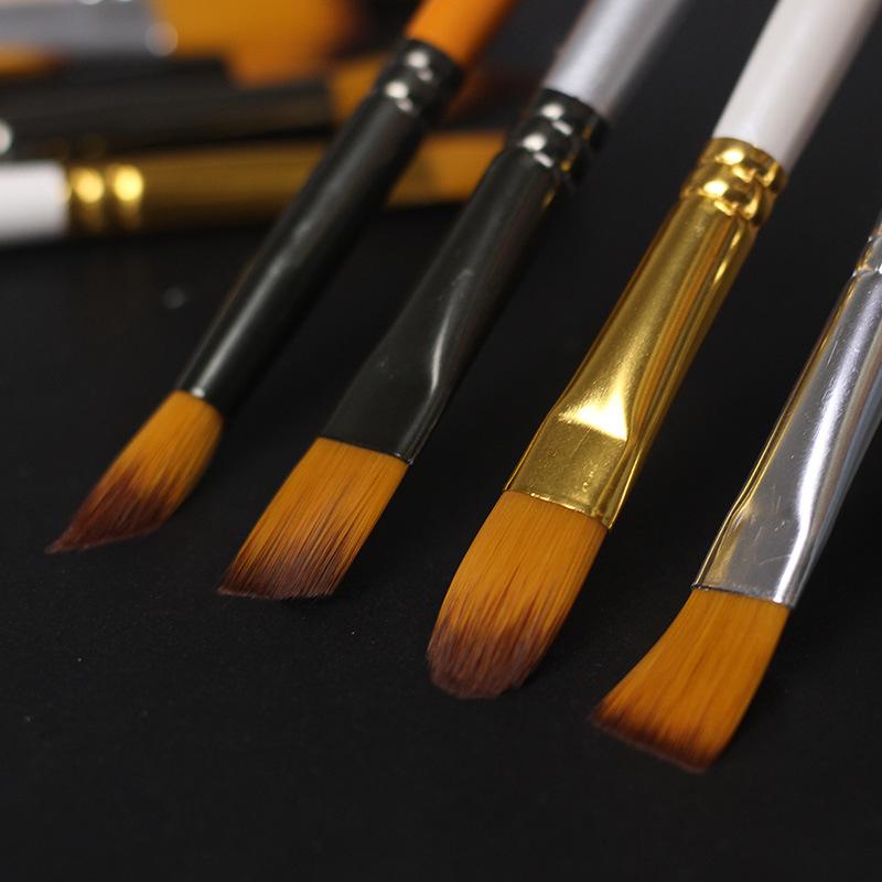 Art Watercolor Gouache Brush Set - 5 Nylon Hair Art Brushes for Painting | TikTok Viral Art Supplies, Best Watercolor Brushes for Artists