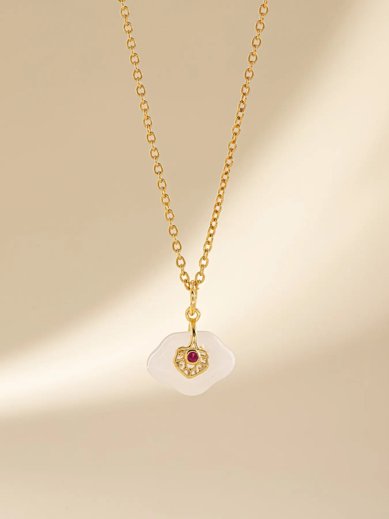New Creative Geometric Design Cloud Pendant Necklace, Elegant Retro Fashion Jewelry, Women's Versatile Daily Party Accessory