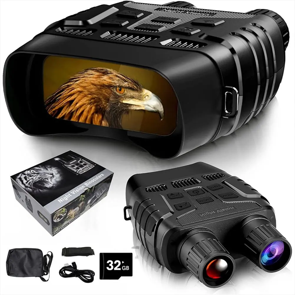 GARVEE 4K Digital Night Vision Goggles, Infrared Night Vision Binoculars with 2.31" TFT Display Screen, 8X Digital Zoom & 32GB Memory Card for Hunting, Camping & Outdoor Security