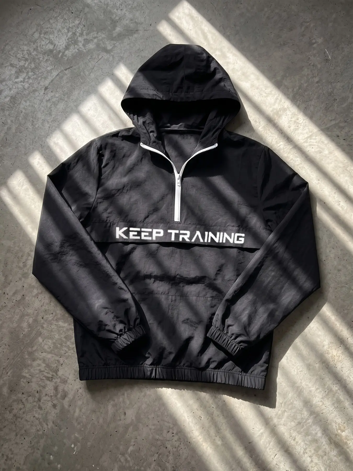 Men's Spring Summer Zipper Half Open Hoodie, Loose Fit, Unique Letter Print, Casual Style, Perfect for Daily Wear, Sweatshirts, Casual Fashion Loose