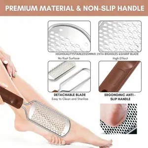 Stainless Steel Smooth Foot Board File, Foot Board To Rub Off Old Calluses, Foot Care Grinder, Grinding Foot Skin Tool, Foot Callus Remover